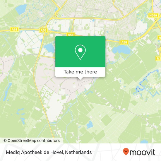 Mediq Apotheek de Hovel kaart