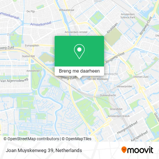 Joan Muyskenweg 39 kaart