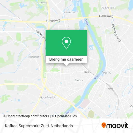 Kafkas Supermarkt Zuid kaart