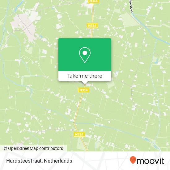 Hardsteestraat, 7227 DG Toldijk kaart