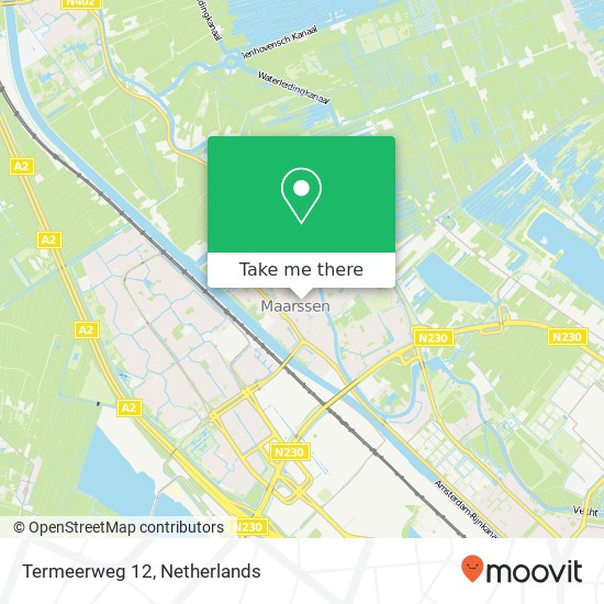 Termeerweg 12, 3603 AT Maarssen kaart