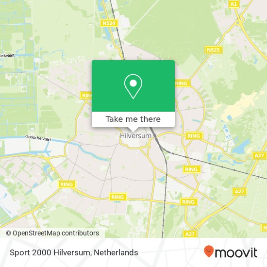 Sport 2000 Hilversum, Kerkstraat 31 kaart