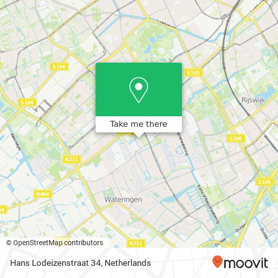 Hans Lodeizenstraat 34, 2548 EM Den Haag kaart