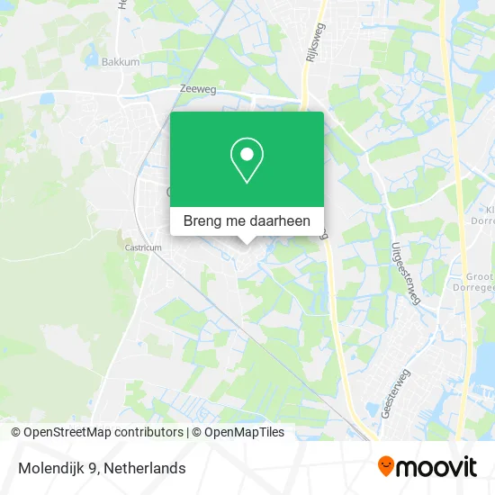 Molendijk 9 kaart