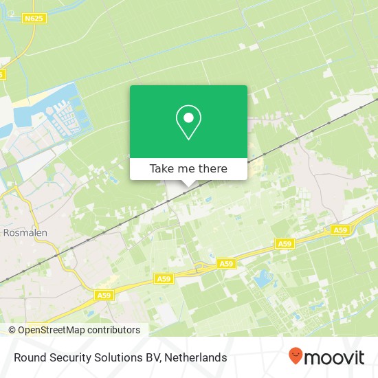 Round Security Solutions BV, Hofkesweg 13 kaart