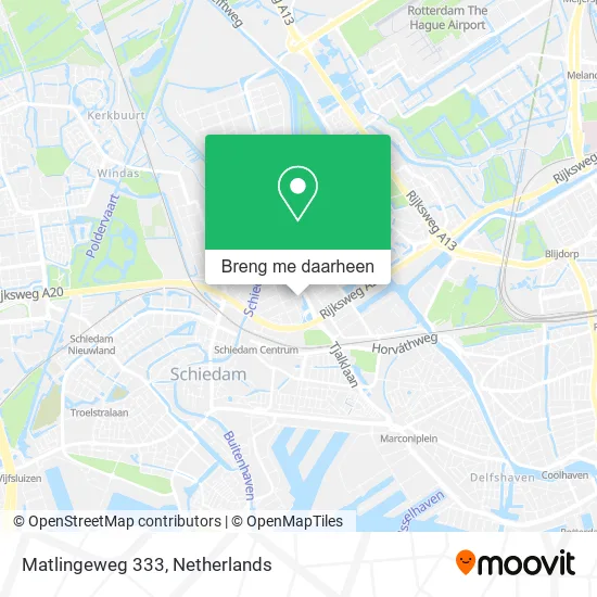 Matlingeweg 333 kaart