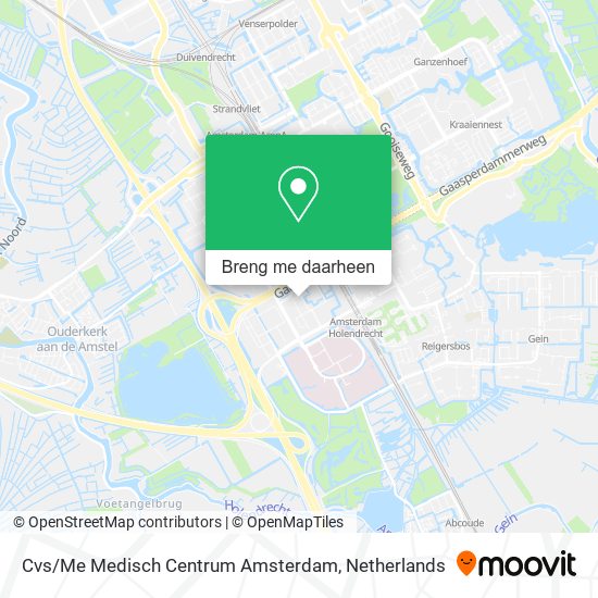 Cvs / Me Medisch Centrum Amsterdam kaart