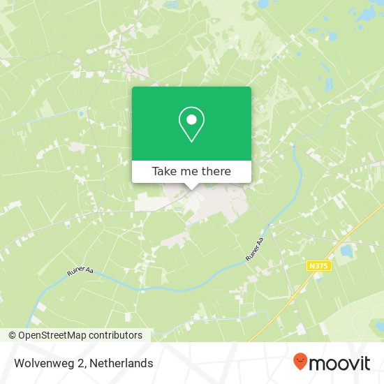 Wolvenweg 2, Wolvenweg 2, 7963 BG Ruinen, Nederland kaart