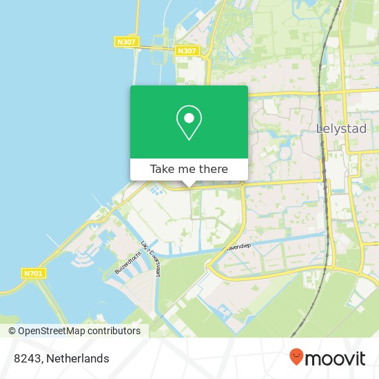 8243, 8243 Lelystad, Nederland kaart