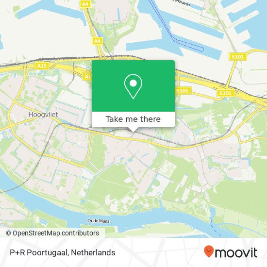 P+R Poortugaal, Kruisdijk kaart