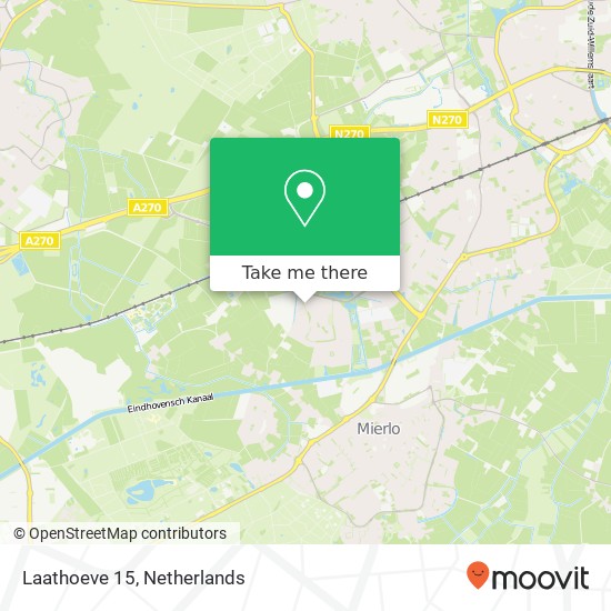 Laathoeve 15, 5708 Helmond kaart
