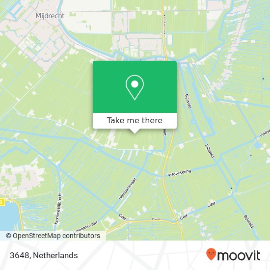 3648, 3648 Wilnis, Nederland kaart