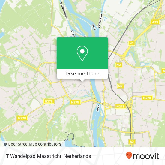 T Wandelpad Maastricht, Sporenstraat 22 kaart