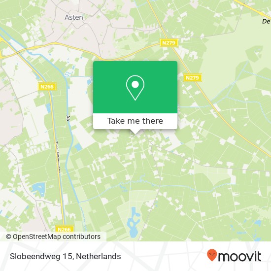 Slobeendweg 15, 5725 BJ Heusden kaart