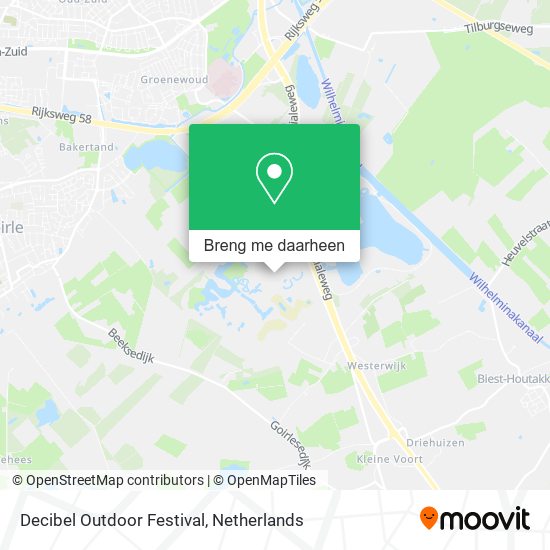 Decibel Outdoor Festival kaart
