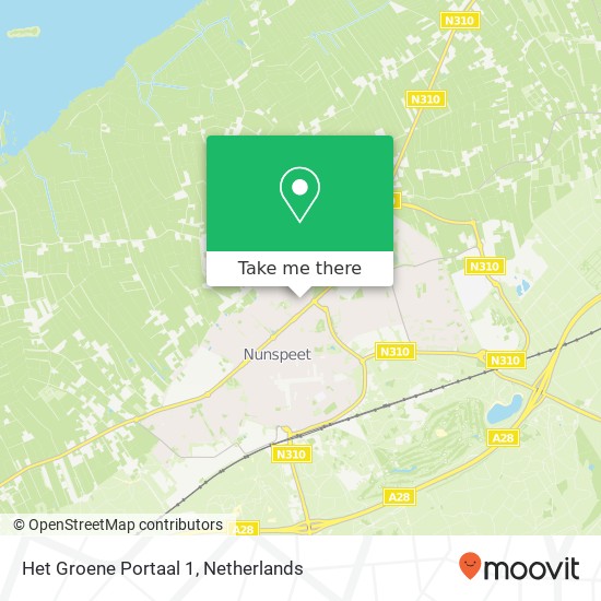 Het Groene Portaal 1, Het Groene Portaal 1, 8071 TP Nunspeet, Nederland kaart