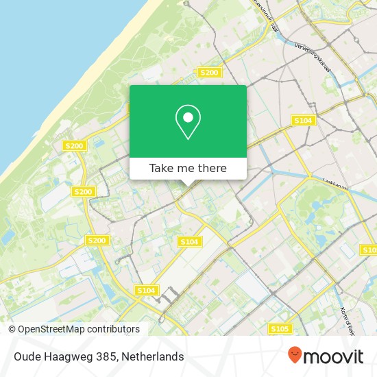 Oude Haagweg 385, 2552 GS Den Haag kaart