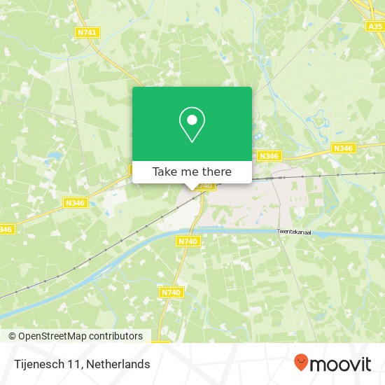 Tijenesch 11, Tijenesch 11, 7491 GS Delden, Nederland kaart