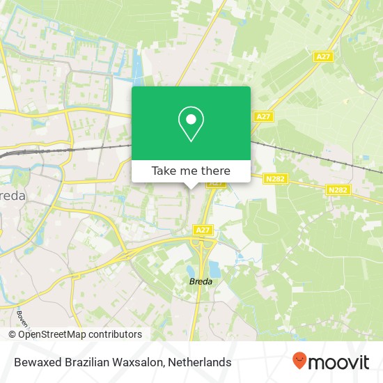 Bewaxed Brazilian Waxsalon, Bisschopshoeve 30C kaart