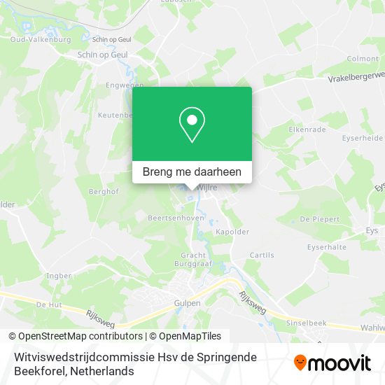 Witviswedstrijdcommissie Hsv de Springende Beekforel kaart