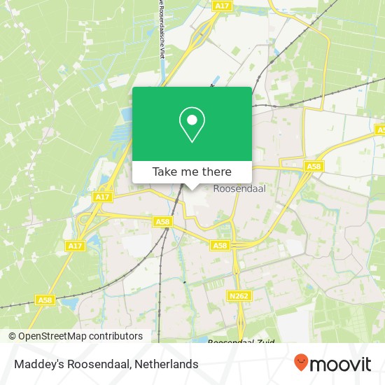 Maddey's Roosendaal, Markt 44 kaart