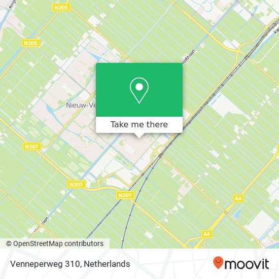 Venneperweg 310, Venneperweg 310, 2153 AE Nieuw-Vennep, Nederland kaart