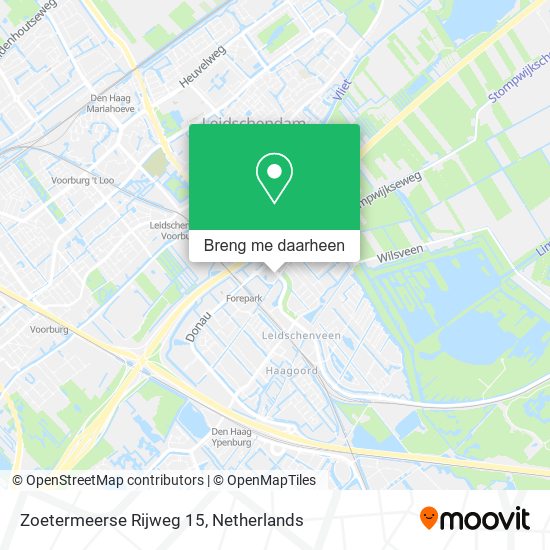 Zoetermeerse Rijweg 15 kaart