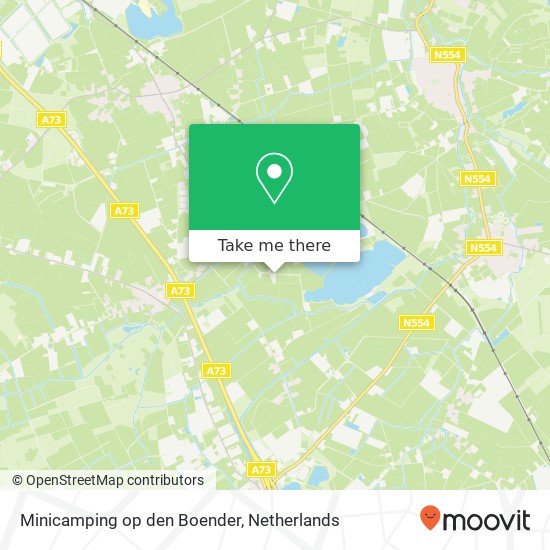 Minicamping op den Boender kaart
