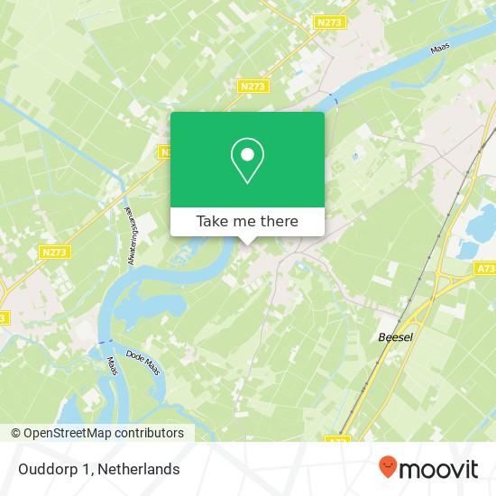 Ouddorp 1, Ouddorp 1, 5954 BD Beesel, Nederland kaart