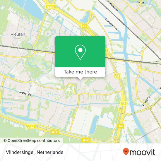 Vlindersingel, Vlindersingel, Utrecht, Nederland kaart