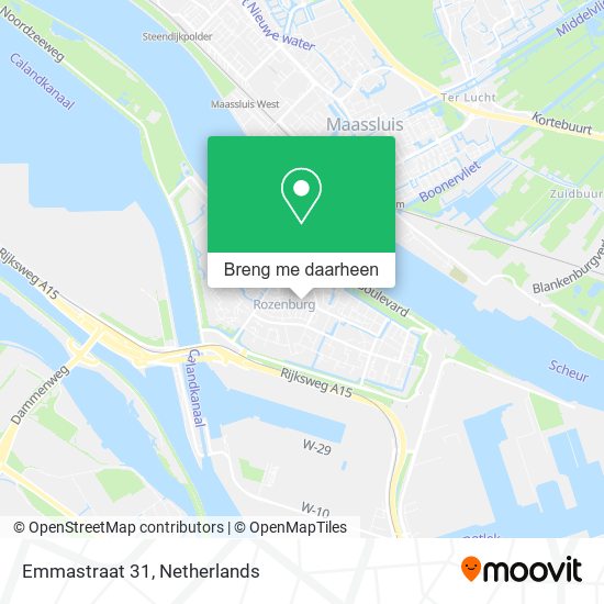 Emmastraat 31 kaart