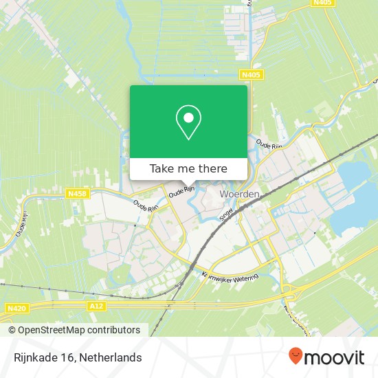 Rijnkade 16, 3442 EB Woerden kaart