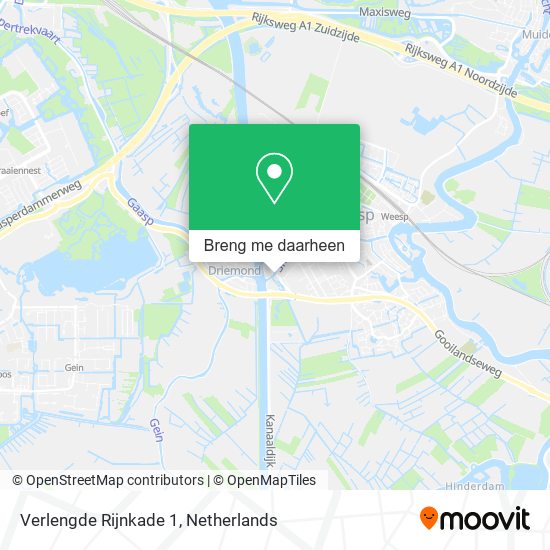 Verlengde Rijnkade 1 kaart