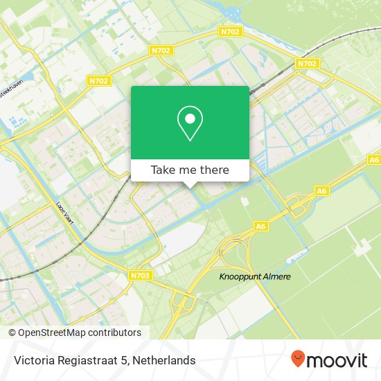 Victoria Regiastraat 5, Victoria Regiastraat 5, 1338 XZ Almere, Nederland kaart