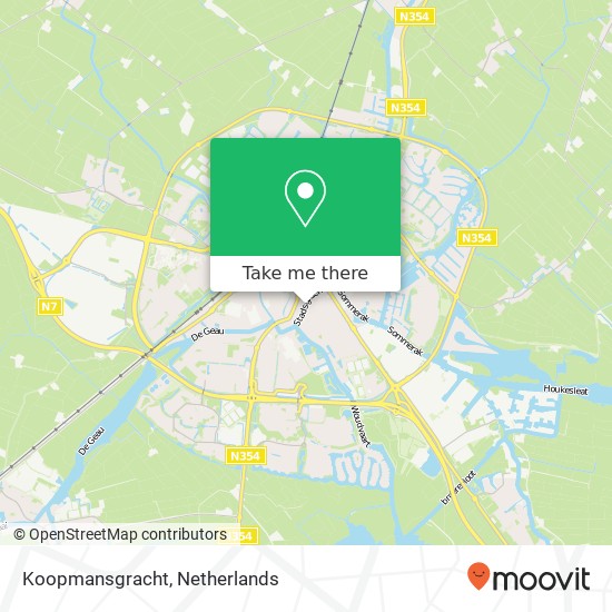 Koopmansgracht, 8601 Sneek kaart