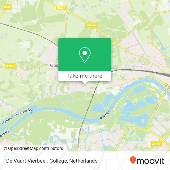 De Vaart Vierbeek College, Wijnand van Arnhemweg kaart