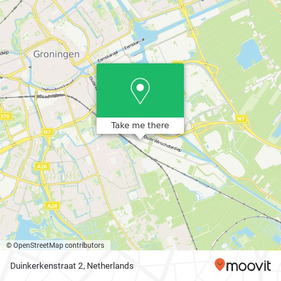 Duinkerkenstraat 2, 9723 BN Groningen kaart