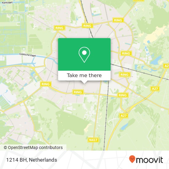 1214 BH, 1214 BH Hilversum, Nederland kaart