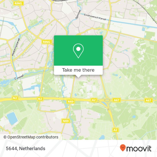 5644, 5644 Eindhoven, Nederland kaart