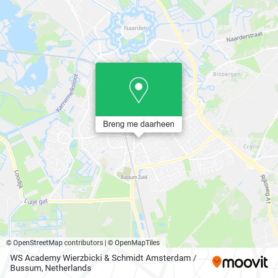WS Academy Wierzbicki & Schmidt Amsterdam / Bussum kaart