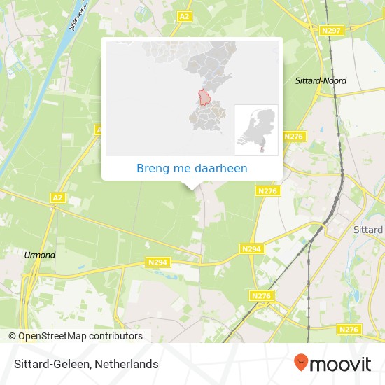 Sittard-Geleen, Sittard-Geleen, Nederland kaart