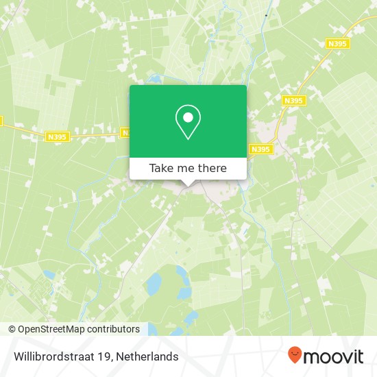 Willibrordstraat 19, 5091 CC Oostelbeers,Westelbeers,Middelbeers kaart