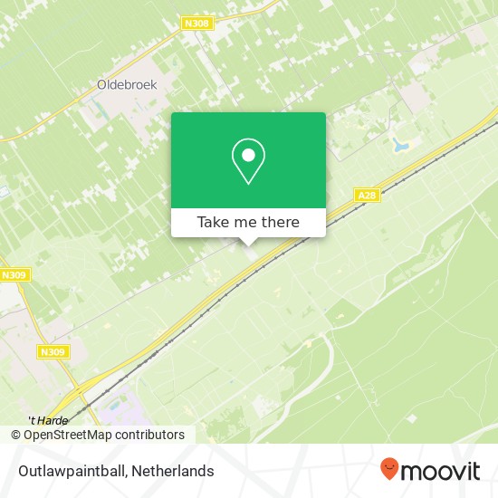 Outlawpaintball, Bovendwarsweg 93 kaart