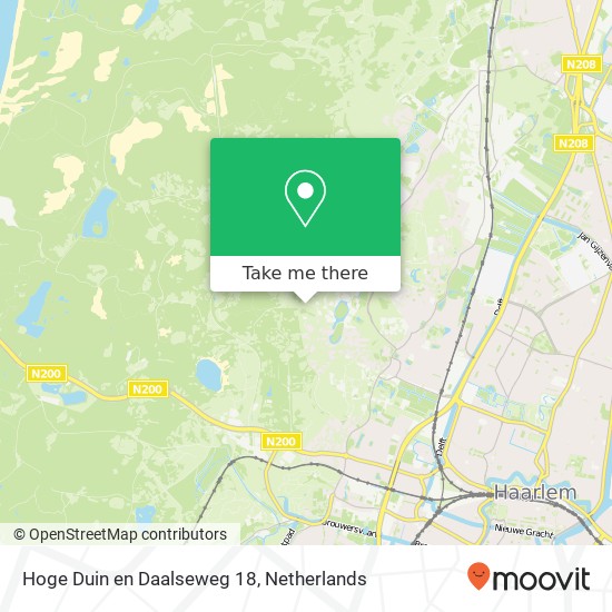 Hoge Duin en Daalseweg 18, 2061 AG Bloemendaal kaart