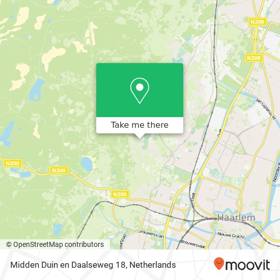 Midden Duin en Daalseweg 18, 2061 AR Bloemendaal kaart