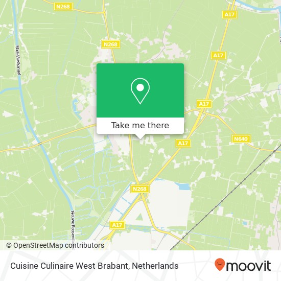 Cuisine Culinaire West Brabant, Middenstraat 2 kaart