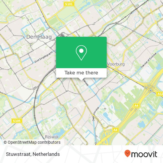 Stuwstraat, Stuwstraat, 2516 TE Den Haag, Nederland kaart