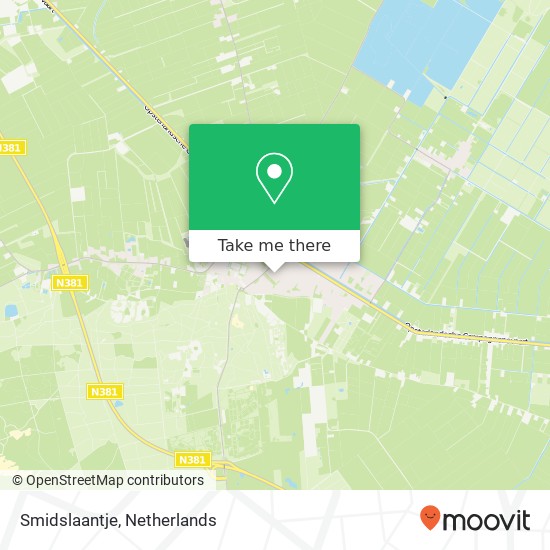 Smidslaantje, Smidslaantje, 8426 Appelscha, Nederland kaart