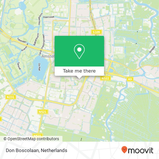 Don Boscolaan, Don Boscolaan, 1185 Amstelveen, Nederland kaart