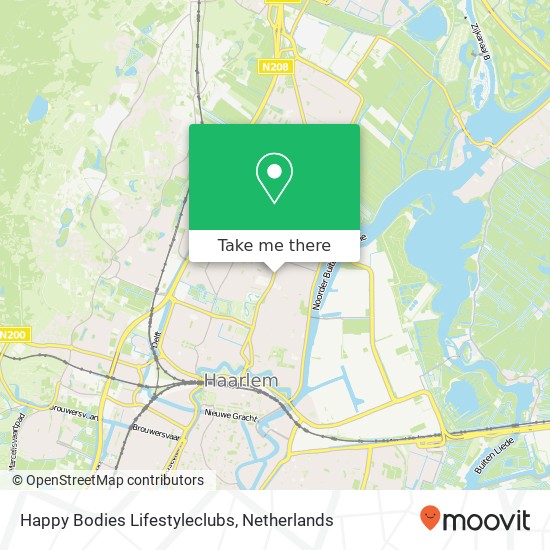 Happy Bodies Lifestyleclubs, Rijksstraatweg 10 kaart